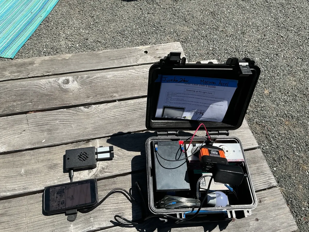 VillageServer field kit case with USB readers